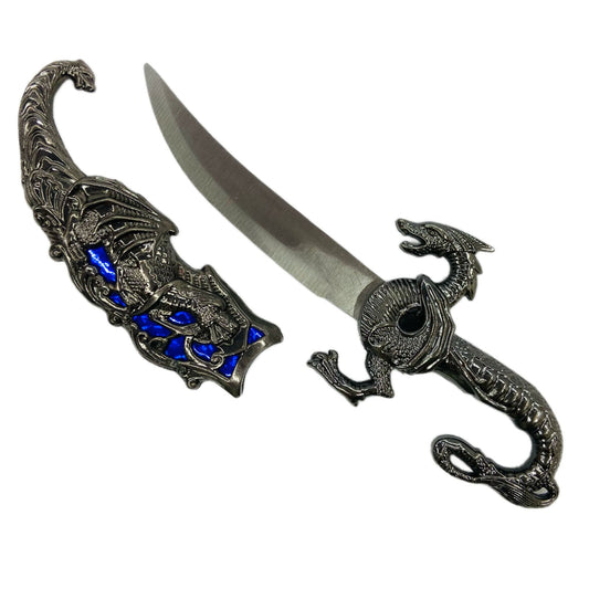 Espada Decorativa Dragão Luatek Lâmina Aço Com Bainha SLK-H02